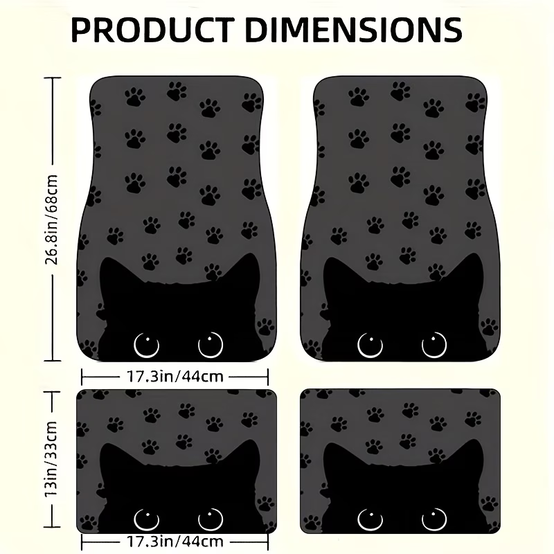 4Pc Car Floor Mats - Cartoon C - огляд і ціна Interior Design Experience