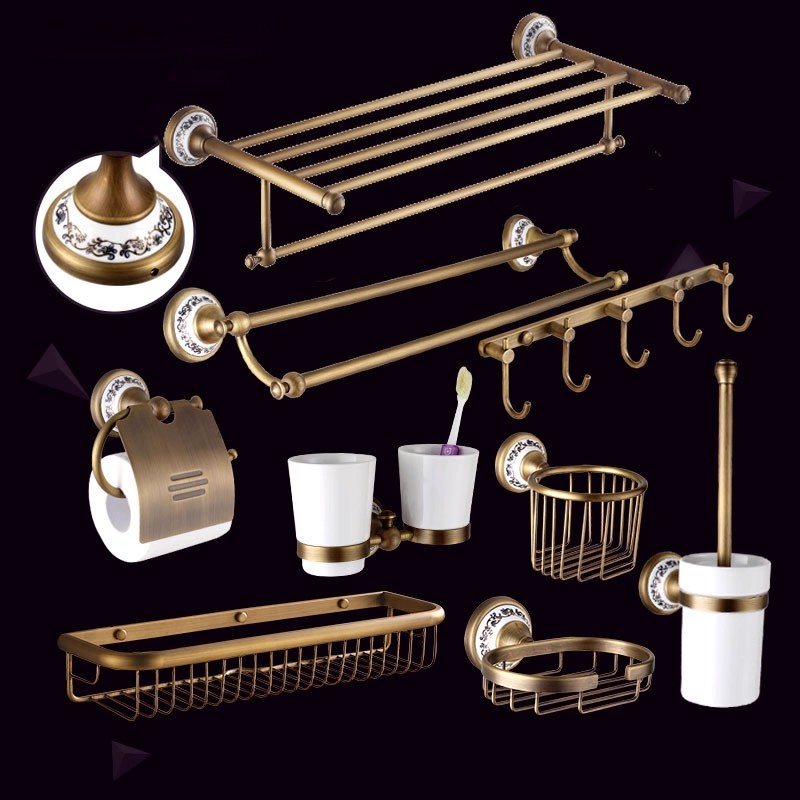 Brass Bathroom Accessories Bat - огляд і ціна Antique Brass Hook